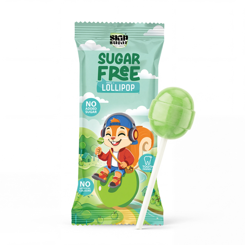 Green apple lollipop